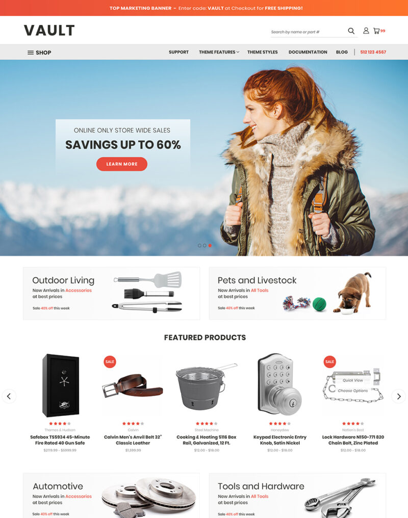 Vault Bright Landing Page