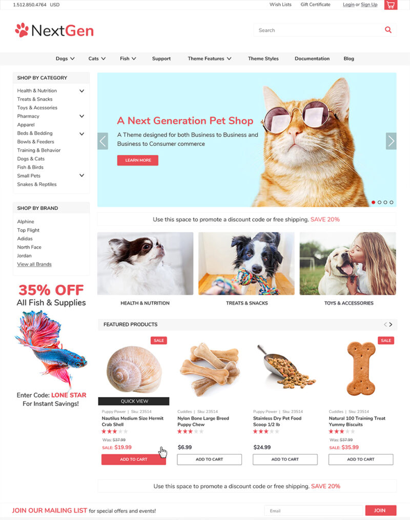 NextGen Bright BigCommerce Theme
